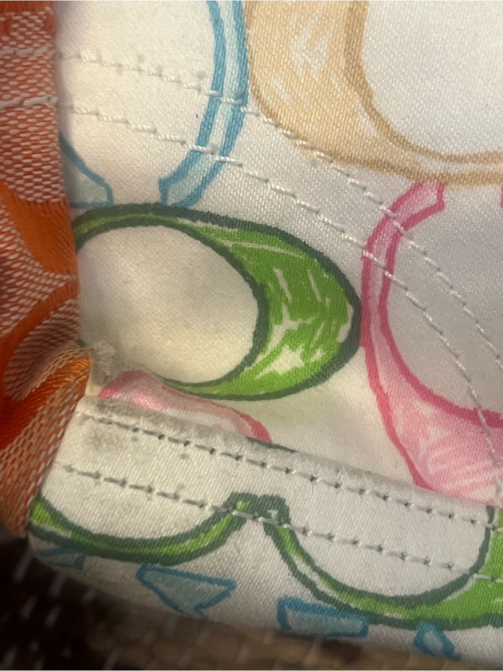 Vintage Coach Hamptons Patchwork Weekend Tote Bag Y2K Multicolor - Picture 7 of 8